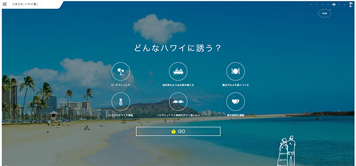 どんなハワイに誘う？