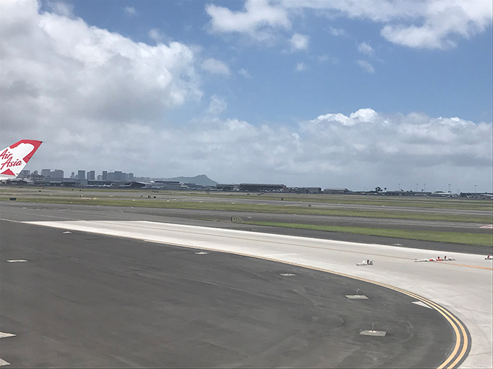 無事にホノルルに到着