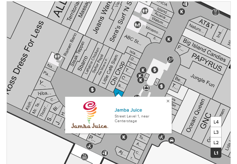 Jamba Juice Makai Market in Ala Moana（ジャンバ・ジュース マカイ・マーケット店）