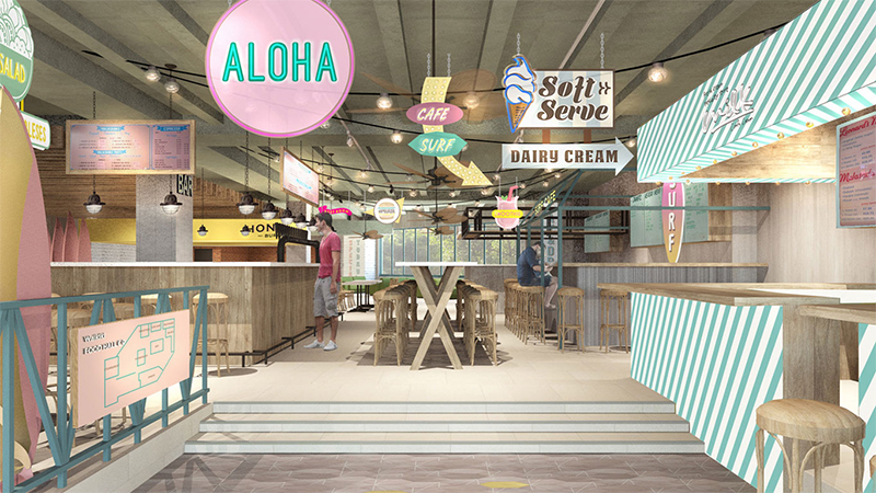 ロイヤル・ハワイアン・センターに「WAIKIKI FOOD HALL Co.（ワイキキ・フードホール）」が2020年3月オープン予定！