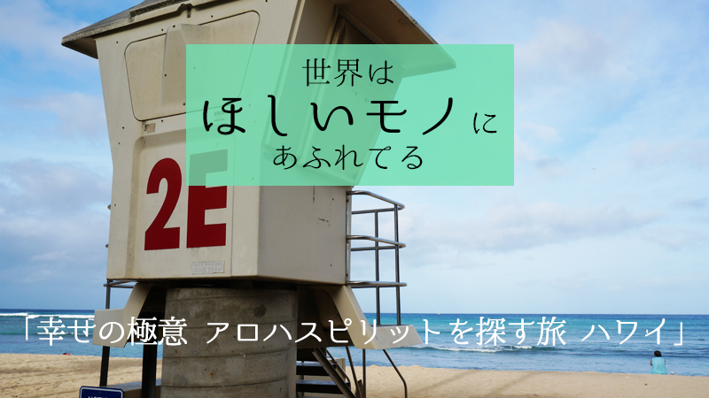 6月11日（木）NHK総合1「世界はほしいモノにあふれてる」は「幸せの極意 アロハスピリットを探す旅 ハワイ」だそうです。